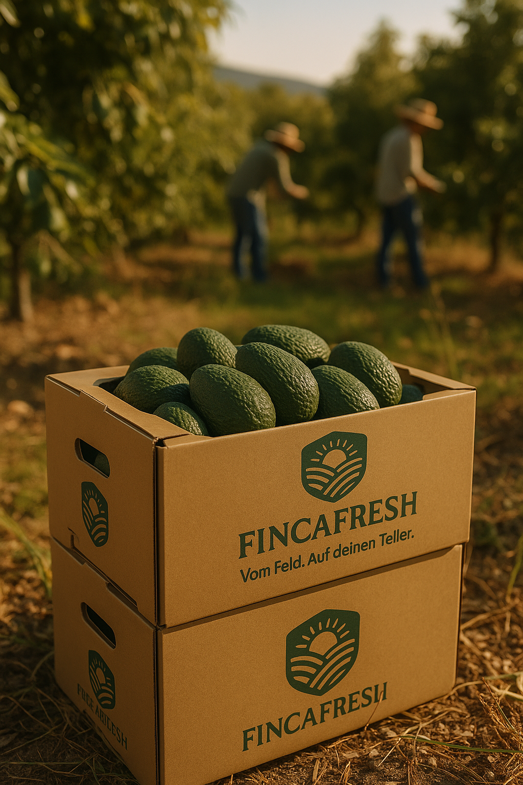 Frische Avocados vom Feld in Torrox